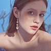 16pcs 4 Style Rack Plating Brass Micro Pave Clear Cubic Zirconia Charms ZIRC-NB0001-85-5