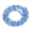 Transparent Glass Beads Strands GLAA-T028-15T-03-2
