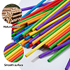 180Pcs 6 Colors Wood Craft Sticks WOOD-FH0002-51-4
