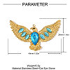 304 Stainless Steel Cat Eye Pendants STAS-OY008-94G-2
