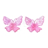 Transparent Plastic Pendants KY-N025-44G-1