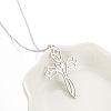 304 Stainless Steel Cutout Pendant Necklaces for Women WGF4B22-02-1