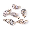 Electroplated Natural Shell Pendants BSHE-T015-04-1