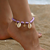 Handmade Heishi Polymer Clay Beaded Anklets WG57D89-04-1