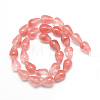 Cherry Quartz Glass Bead Strands X-G-T004-15-2