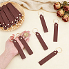 30Pcs Rectangle PU Leather Keychains HJEW-PH0002-11-3