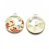 Chinese Style Alloy Pendants RESI-R431-08-RS-2