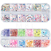 12-grid PET & Aluminum & ABS & Styrene Nail Art Decoration MRMJ-SP0001-31-1
