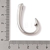 Non-Tarnish 304 Stainless Steel Hook Clasps STAS-C109-06P-3