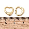 Brass Micro Pave Clear Cubic Zirconia Spring Gate Rings ZIRC-F146-01B-5