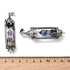 Natural Fluorite Faceted Pointed Bullet Shaped Big Pendants X-G-P613-01AS-03-3