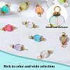 200Pcs 10 Colors Transparent Acrylic Pendants PALLOY-GO00013-3
