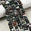Natural Indian Agate Nuggets Beads Strands G-P091-35-5