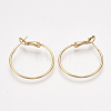 Brass Hoop Earrings X-KK-S348-406A-1