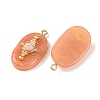 304 Stainless Steel Resin Pendants STAS-F352-01G-01-2