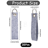 30Pcs Non-Woven Fabric Keychains KEYC-SP0001-64B-2