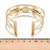 304 Stainless Steel Cuff Statement Bangles BJEW-Z161-03G-3