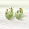 304 Stainless Steel Enamel Hoop Earrings SA-CBA0141-04G-3