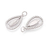 925 Sterling Silver Micro Pave Clear Cubic Zirconia Religion Pendants STER-N016-107P-2