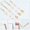 DIY Leaf Chain Bracelet Necklace Maknig Kit DIY-CA0005-12-6