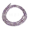 Natural Purple Phantom Quartz Purple Lodolite Quartz Beads Strands G-C262-A01-3mm-4