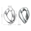 Opaque Spray Painted Acrylic Linking Rings LS-OACR-S021-19B-B02-3