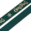 Flat Christmas Theme Polyester Satin Ribbon OCOR-YWC0001-01B-03-3