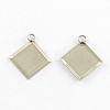 Tarnish Resistant Stainless Steel Pendant Cabochon Settings LS-STAS-Q168-12-2