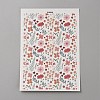 Flower Pattern Polymer Clay Water Transfer Paper DIY-WH0568-73A-1