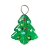 Handmade Bumpy Glass Enamel Pendants PALLOY-JF04469-02-3
