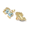 Brass Micro Pave Cubic Zirconia Pendants KK-F924-20C-G04-2