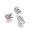 Tarnish Resistant 304 Stainless Steel Ribbon Crimp Ends LS-STAS-I097-091P-1