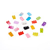 100Pcs 20 Colors Flatback Resin Cabochons RESI-PJ0001-02-8