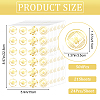 Gold Foil Self-adhesive Stickers DIY-WH20001-13G-2