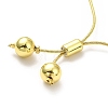 Rack Plating Brass Round Bead Slider Bracelets for Women BJEW-M232-01G-D-4