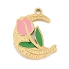 304 Stainless Steel Enamel Pendants STAS-P447-05C-G-1
