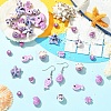 40Pcs 8 Styles Handmade Porcelain Beads PORC-YW0001-80-4