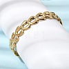 304 Stainless Steel Cuff Bracelets for Women BJEW-C136-01G-1
