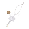 Snowflake Acrylic Hanging Ornaments HJEW-JM02309-3