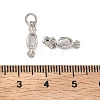 Brass Micro Pave Clear Cubic Zirconia Pendants KK-B170-25P-3