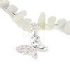 Natural Xiuyan Jade Necklaces NJEW-L119-01S-1