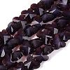 Opaque Glass Beads Strands GLAA-N073-01J-1