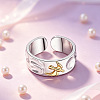 Brass Cuff Open Rings for Women WGD6E97-01-2