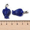 Dyed Natural White Jade Pendants G-B127-10P-04-4