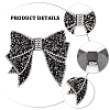 2Pcs Resin Rhinestone Bowknot Shoes Charms FIND-CA0004-74-5