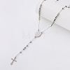Vintage Resin Cube Rosary Bead Necklaces PH8677-2-1