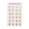 304 Stainless Steel Stud Earrings EJEW-F200-02G-3