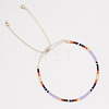 Adjustable Plastic Beaded Slider Bracelets YS6543-6-2
