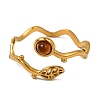 Natural Tiger Eye Finger Rings RJEW-Q822-36G-01-2