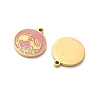 304 Stainless Steel Enamel Pendants STAS-B142-10G-2